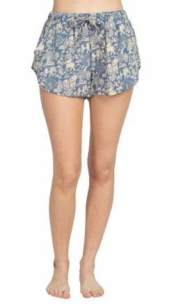 Lakhays Elephant Print Summer Women's Lounge Shorts