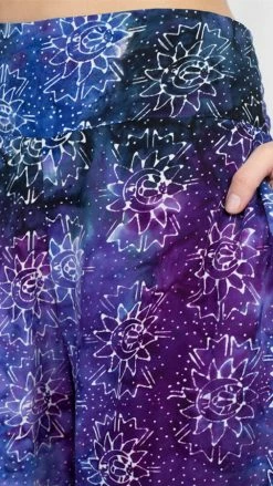 Lakhays Batik Tie-Dye Tapered Pants