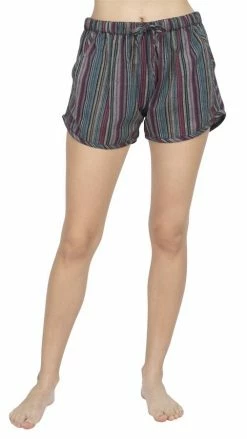 Lakhays Stripe Binding Cotton Shorts