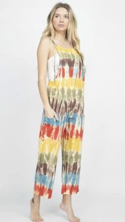 Lakhays New Arrivals Tie-Dye Oversized Overall