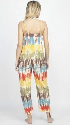Lakhays New Arrivals Tie-Dye Oversized Overall