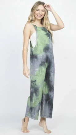 Lakhays New Arrivals Tie-Dye Oversized Overall
