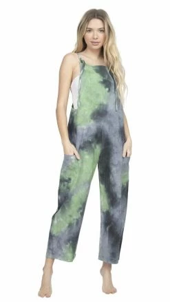Lakhays New Arrivals Tie-Dye Oversized Overall