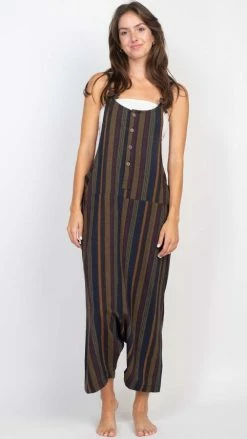 Lakhays Stripe Oversized Overall