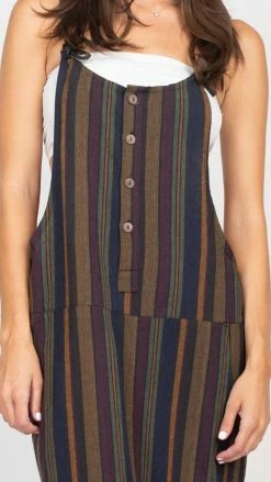 Lakhays Stripe Oversized Overall