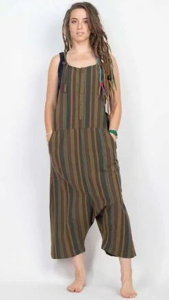 Lakhays Stripe Oversized Overall