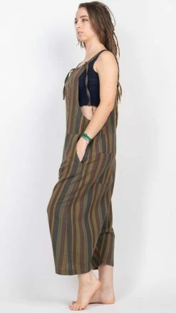 Lakhays Stripe Oversized Overall