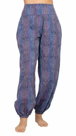 Lakhays Stripe Print Tapered Pants New Arrivals