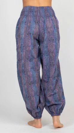 Lakhays Stripe Print Tapered Pants New Arrivals