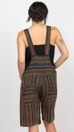 Lakhays Grunge Patchwork Shortalls New Arrivals