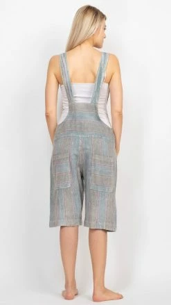 Lakhays Grunge Patchwork Shortalls New Arrivals