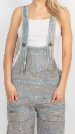 Lakhays Grunge Patchwork Shortalls New Arrivals