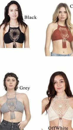 Lakhays Delilah Crochet Bikini Top Crochet Tops 12 Lakhays Delilah Crochet Bikini Top Crochet Tops