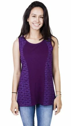 Lakhays Om Be With You Open Back Summer Top Tank Tops