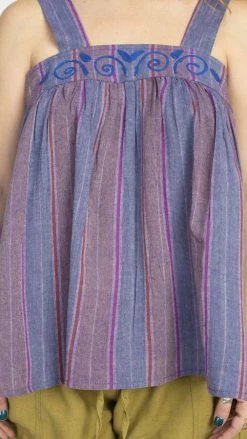 Lakhays Easy Living Stripe Babydoll Tank 10 Lakhays Easy Living Stripe Babydoll Tank