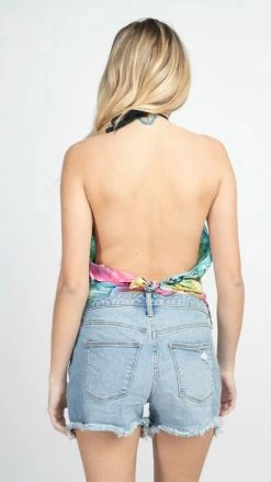 Lakhays New Arrivals Moth Halter Top