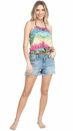 Lakhays New Arrivals Moth Halter Top