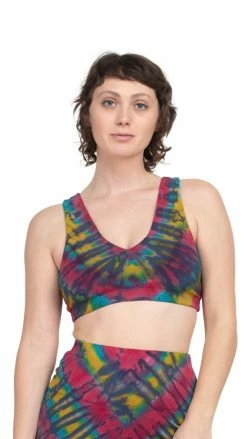 Lakhays Tie Dye High Neck Organic Cotton Bra New Arrivals