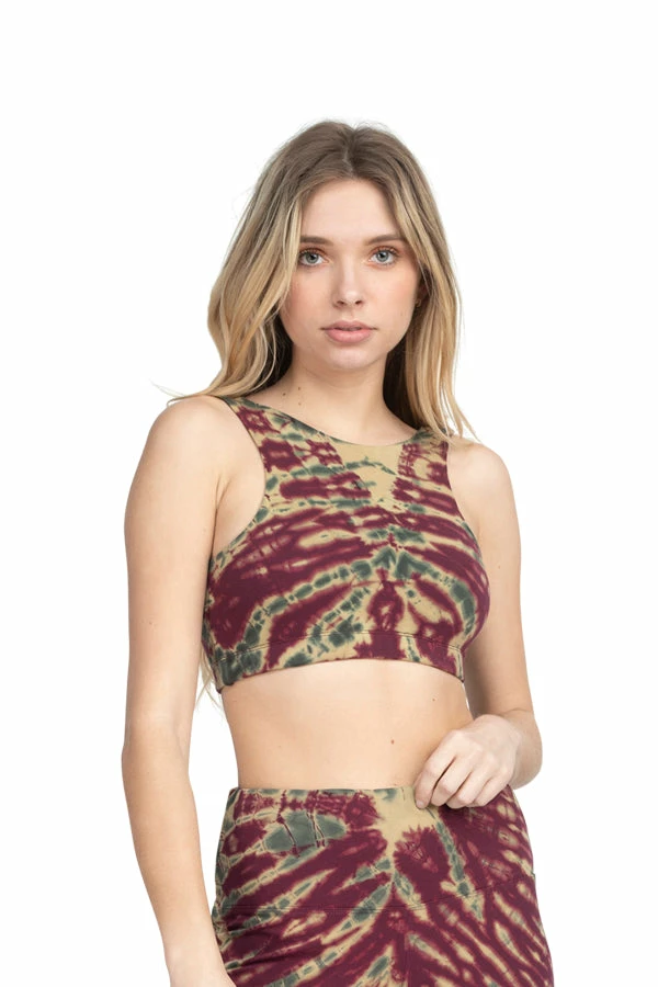 Lakhays Tie Dye High Neck Organic Cotton Bra New Arrivals 1 Lakhays Tie Dye High Neck Organic Cotton Bra New Arrivals