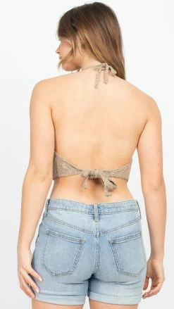 Lakhays Rasta Flower Crochet Top