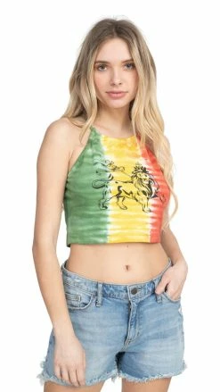 Lakhays Rasta Tiedye Printed Tank Top