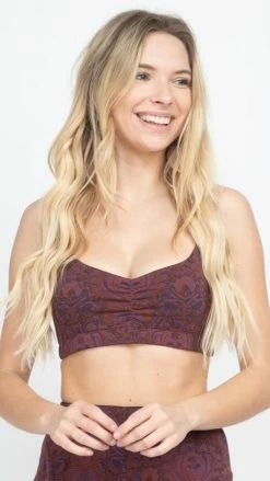 Lakhays Tank Tops Organic Cotton Printed Yoga Bra