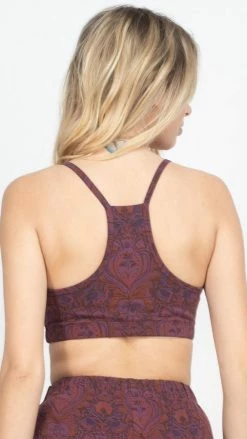 Lakhays Tank Tops Organic Cotton Printed Yoga Bra