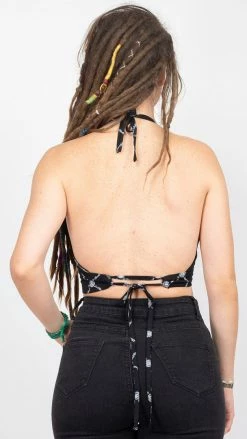 Lakhays Crochet Tops Rasta Halter Top