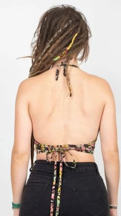 Lakhays Crochet Tops Rasta Halter Top