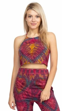 Lakhays New Arrivals Heart Tie-dye TankTop