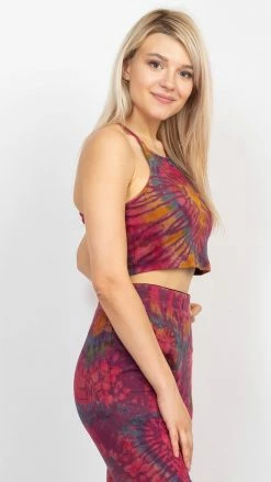 Lakhays New Arrivals Heart Tie-dye TankTop