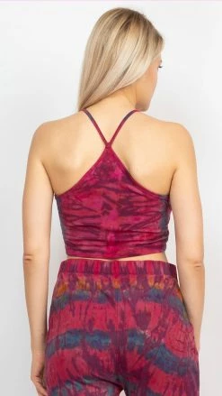 Lakhays New Arrivals Heart Tie-dye TankTop