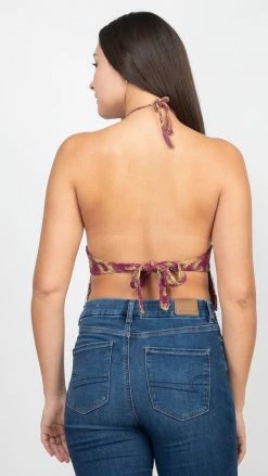 Lakhays Cotton Crochet Tie-dye Top