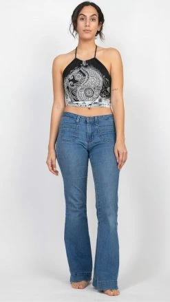 Lakhays YingYang Mandala Halter Top New Arrivals