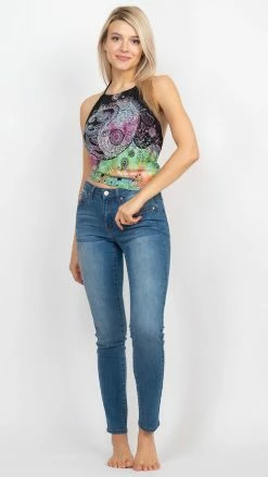 Lakhays YingYang Mandala Halter Top New Arrivals