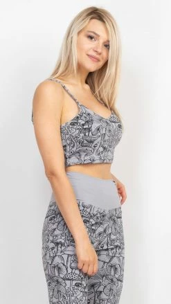 Lakhays New Arrivals Mushroom V Yoga Tank