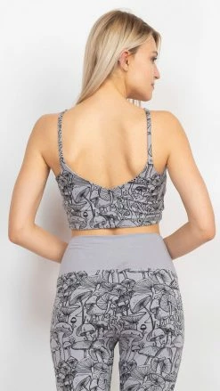 Lakhays New Arrivals Mushroom V Yoga Tank