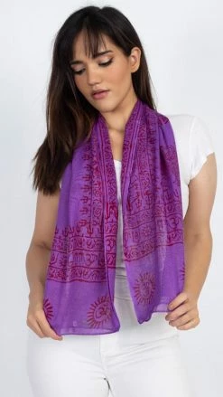 Lakhays Handmade Om Yoga Prayer Shawl/Scarf Scarves