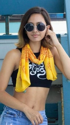 Lakhays Handmade Om Yoga Prayer Shawl/Scarf Scarves