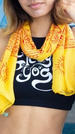 Lakhays Handmade Om Yoga Prayer Shawl/Scarf Scarves