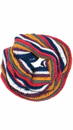 Lakhays Women's Boho Knitted Multi Infinity Scarf Scarves