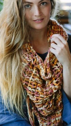 Lakhays Hand Knit Chunky Soft Cowl Fringe Winter Scarf Scarves