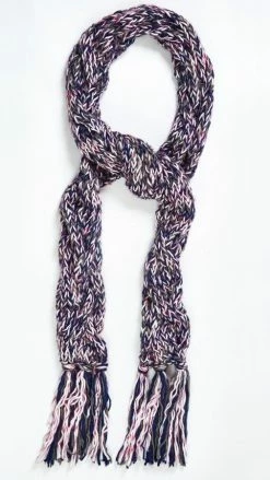 Lakhays Scarves Cable Knit Heather Scarf