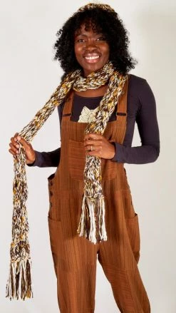 Lakhays Scarves Cable Knit Heather Scarf