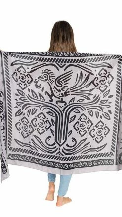 Lakhays Mayan Tree Of Life Travel Scarf