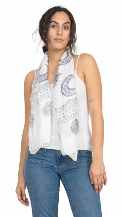 Lakhays Celestial Zodiac Printed Soft Summer Scarf New Arrivals