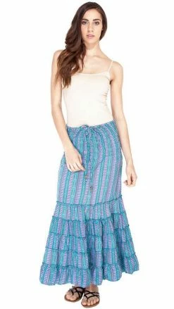 Lakhays Skirts Women's Light Colorful Summmer Long Boho Gypsy Skirt