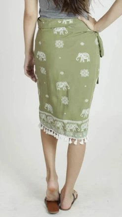 Lakhays Beachy Boho Tassel Wrap Skirt 7 Lakhays Beachy Boho Tassel Wrap Skirt