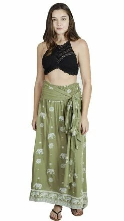 Lakhays Beachy Boho Maxi Multiway Wrap Skirt And Dress In One