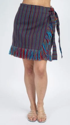 Lakhays Women's Woven Winter Mini Skir Skirts